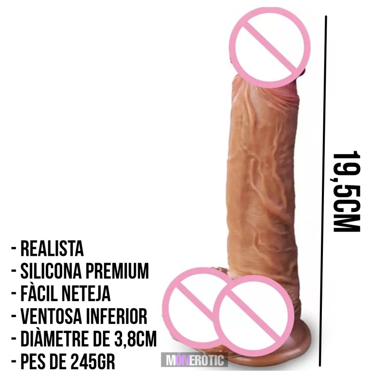 Dildo realista 19,5cm